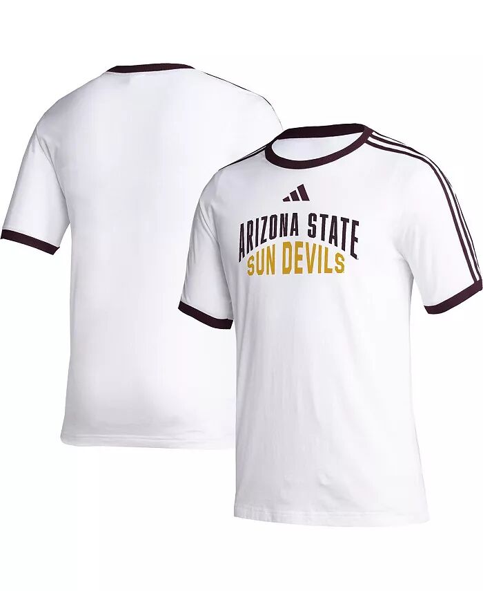 

Мужская белая футболка Arizona State Sun Devils Arch adidas