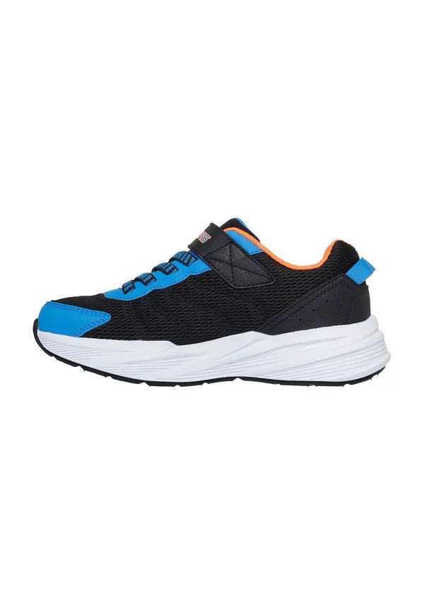 Беговые кроссовки microspec Skechers, Black/Blue Synthetic/Textile/Orange Trim