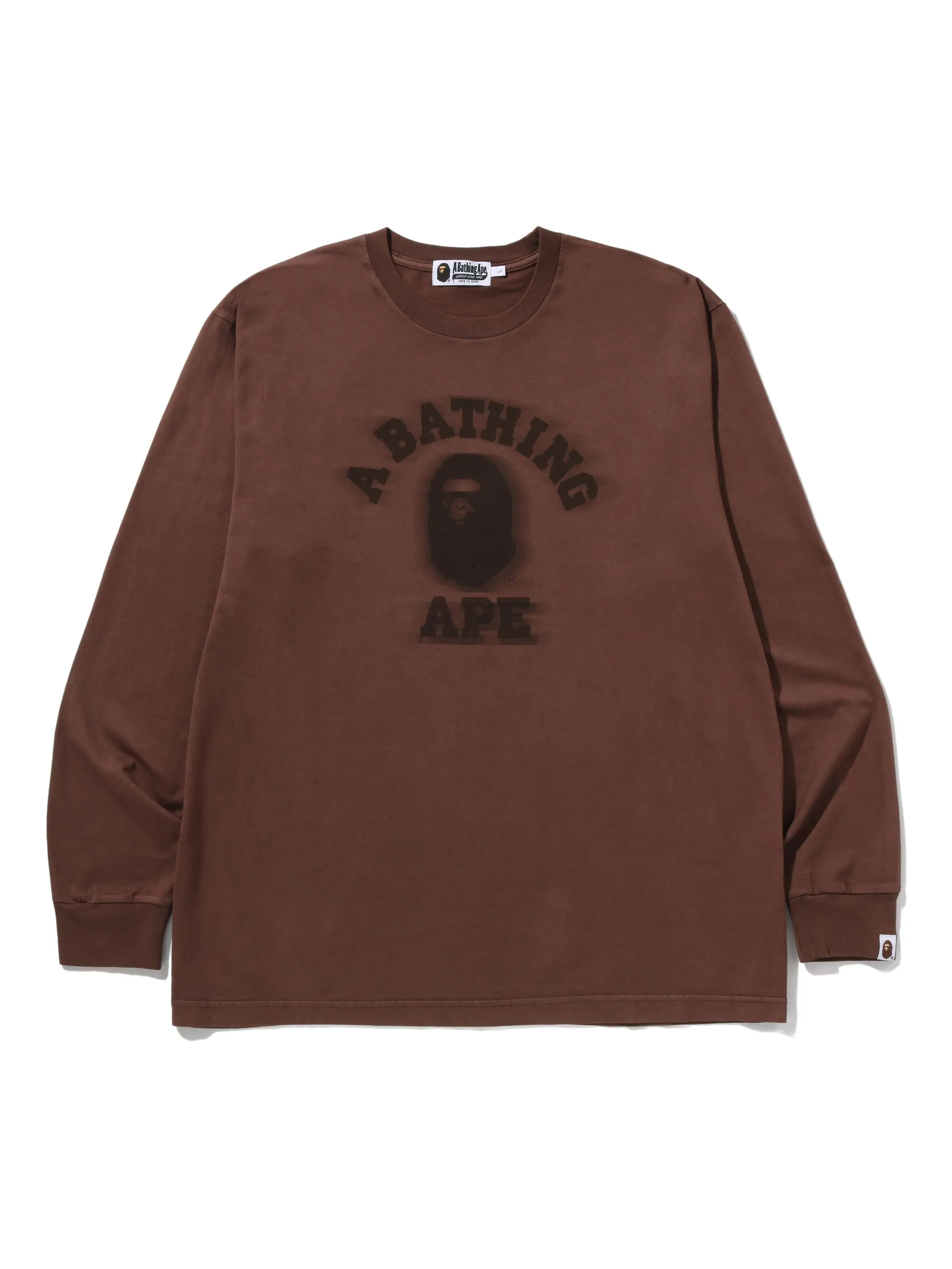

Футболка с длинными рукавами A Bathing Ape, коричневый