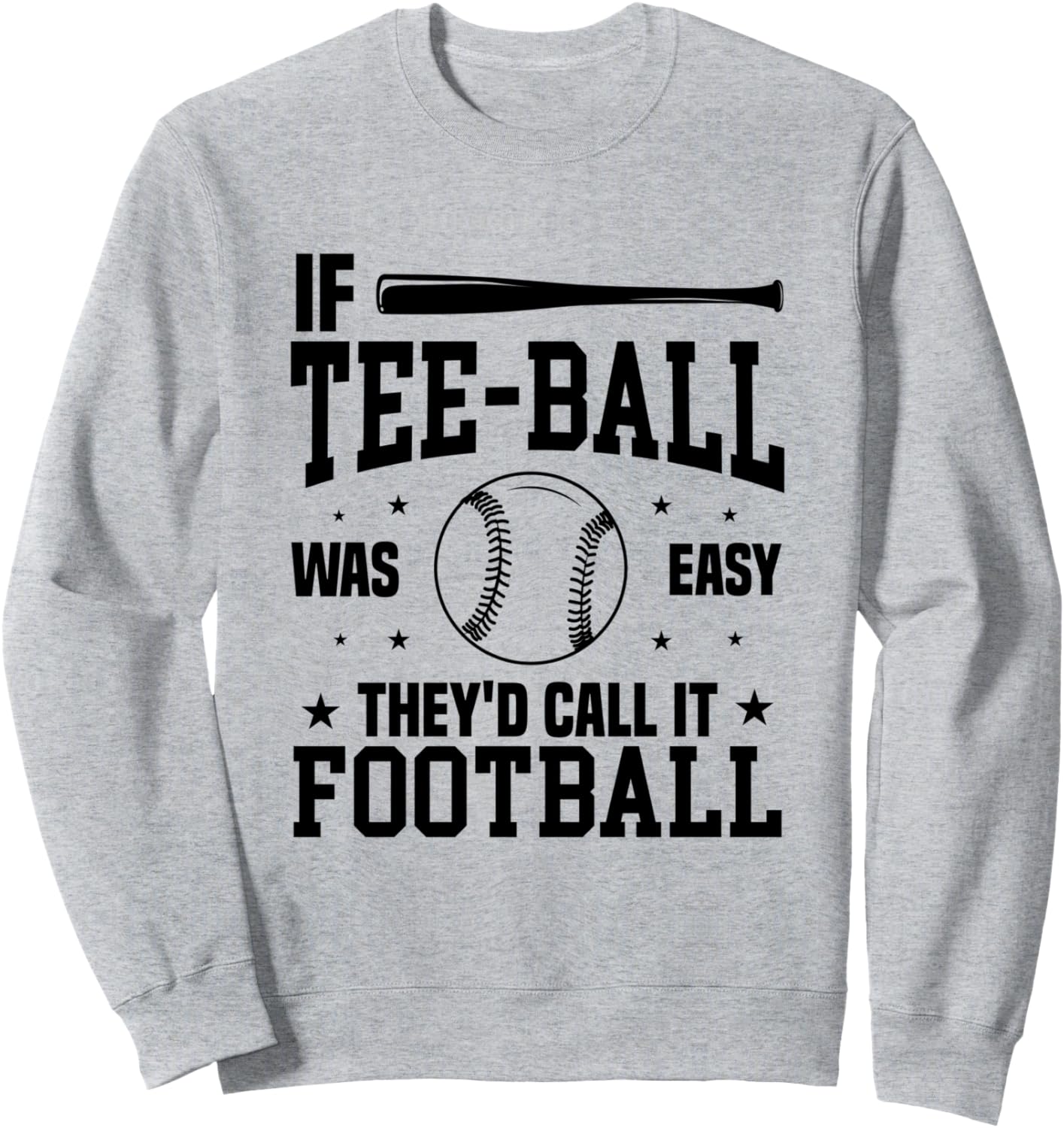 

Если бы тибол был легким, его бы называли футболом. - Толстовка с цитатами о тиболе Funny Tee-Ball Quotes Tee-Ball Player, серый