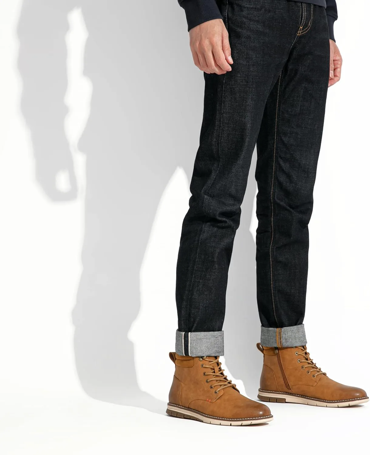 

Ботинки VOSTEY для мужчин, повседневная и официальная обувь, модные водонепроницаемые мотоциклетные ботинки для мужчин, коричневый