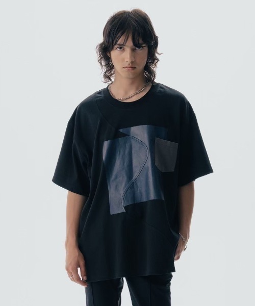 

Футболка с принтом Maison ULA, черный