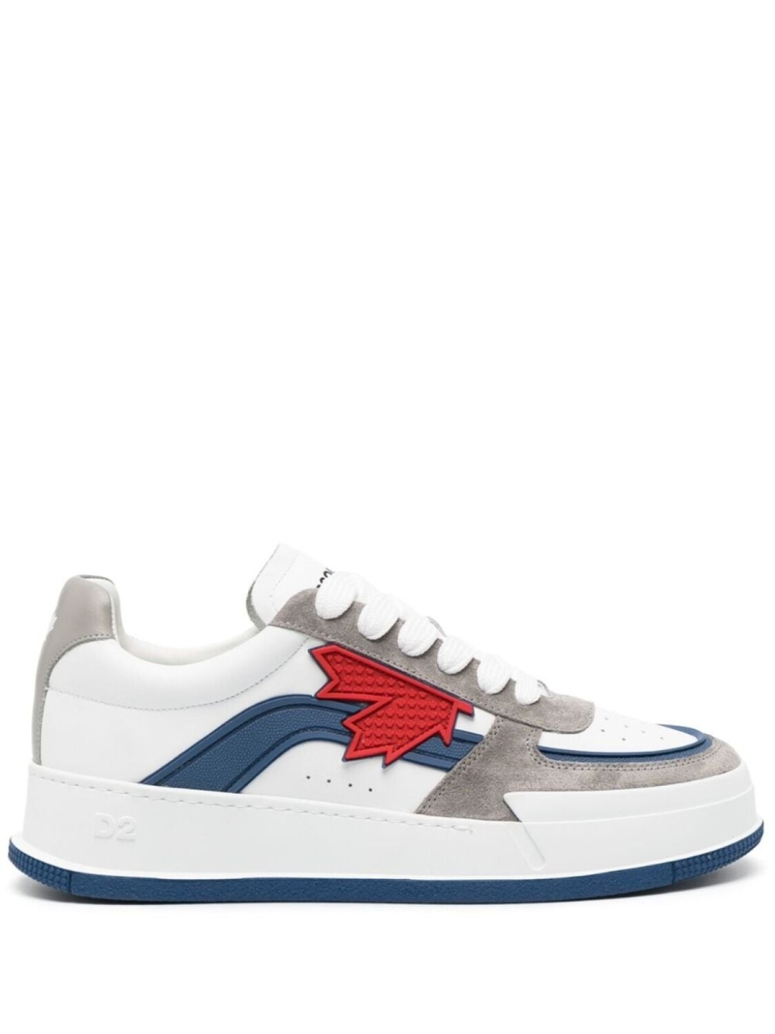 

Кроссовки Dsquared2 Canadian, белый/красный/синий, Серый, Кроссовки Dsquared2 Canadian, белый/красный/синий