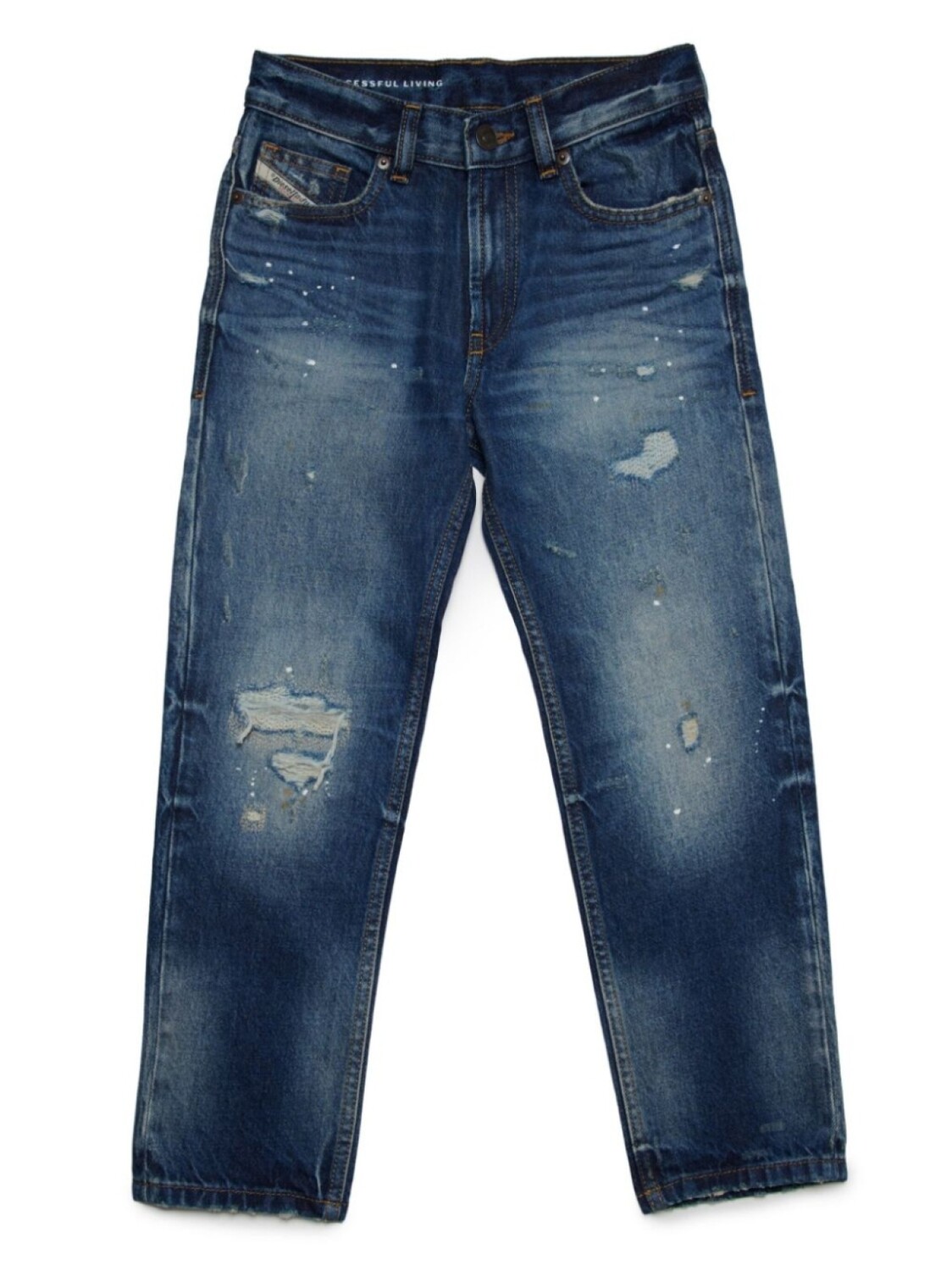 

Diesel прямые джинсы 2010 J средней посадки, синий