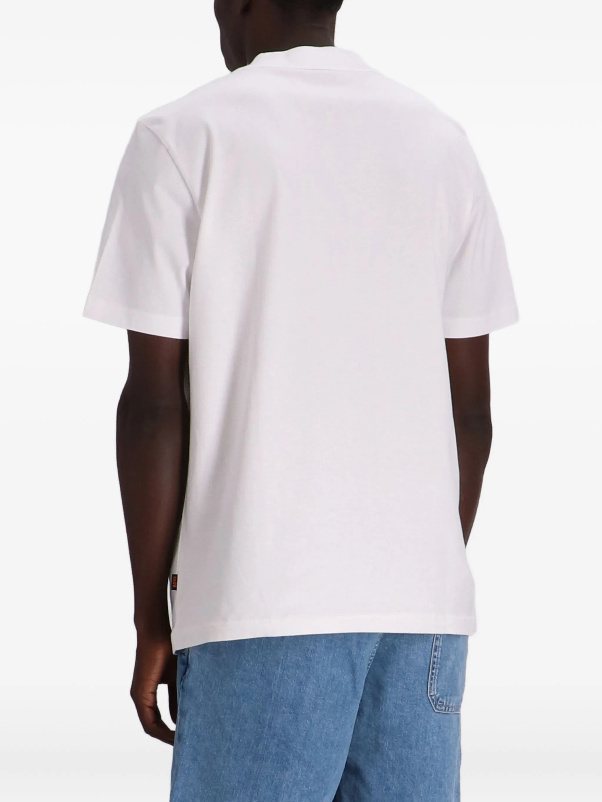 

Футболка с графичным принтом Boss, белый