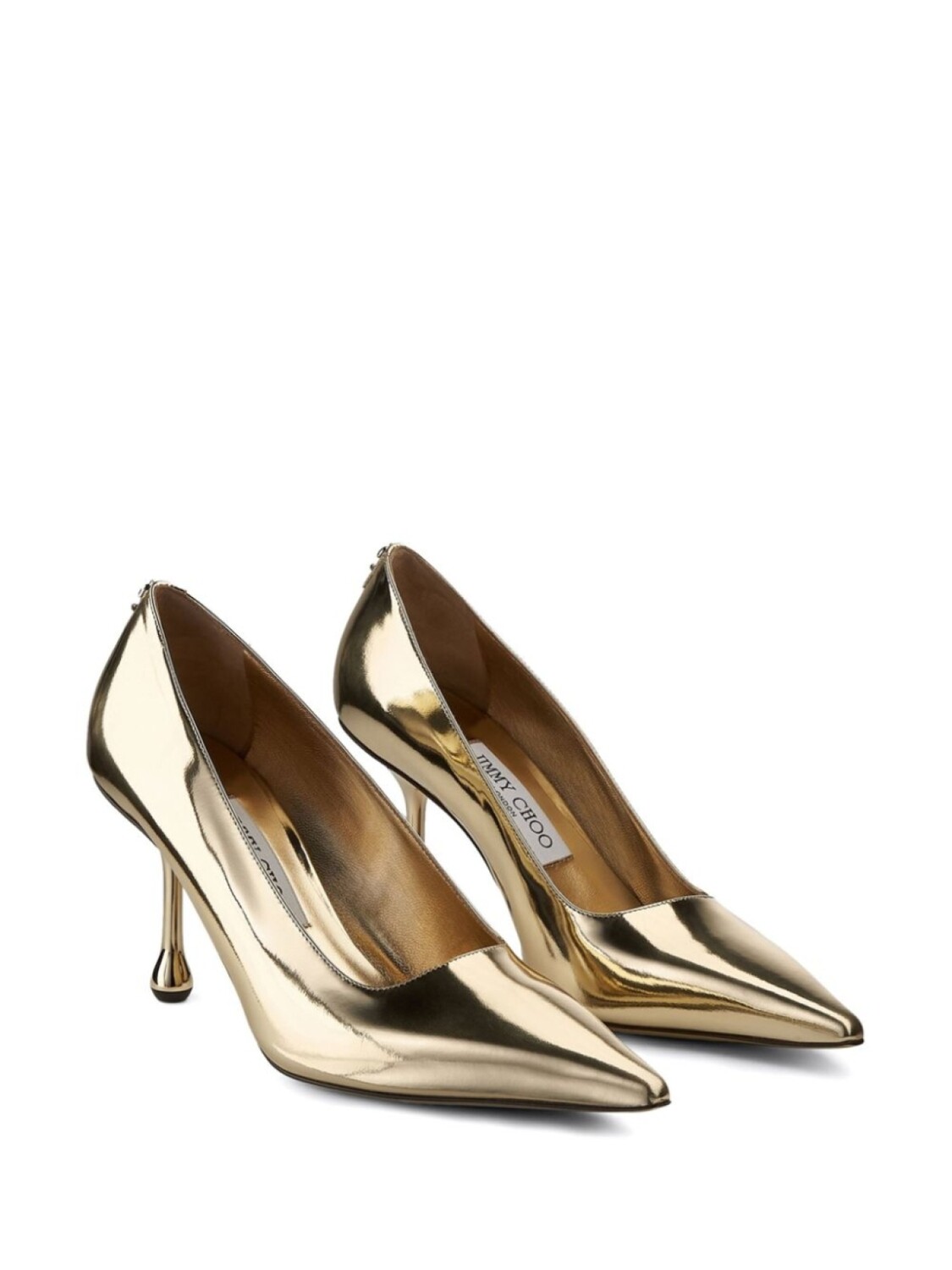 Туфли Jimmy Choo 80 мм Ixia, золотой — фото 2