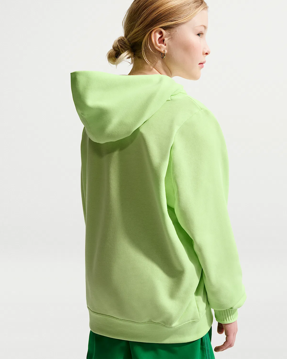 Детская худи Nike x LEGO® Collection, Light Liquid Lime/Smoke Grey — фото 4