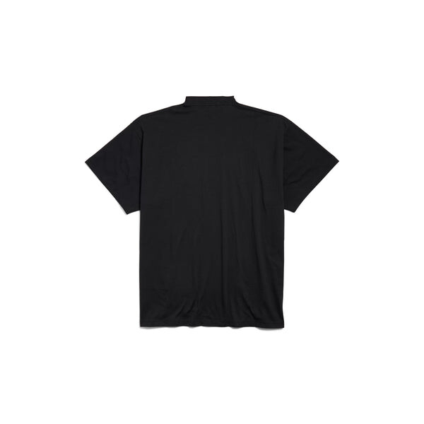 Футболка paris strass t-shirt oversized 'black' Balenciaga, черный — фото 2