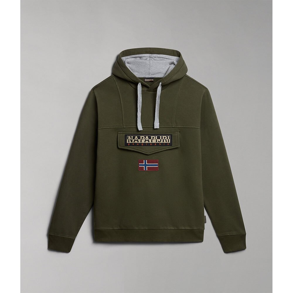 

Худи Napapijri Burgee Winter 2, зеленый