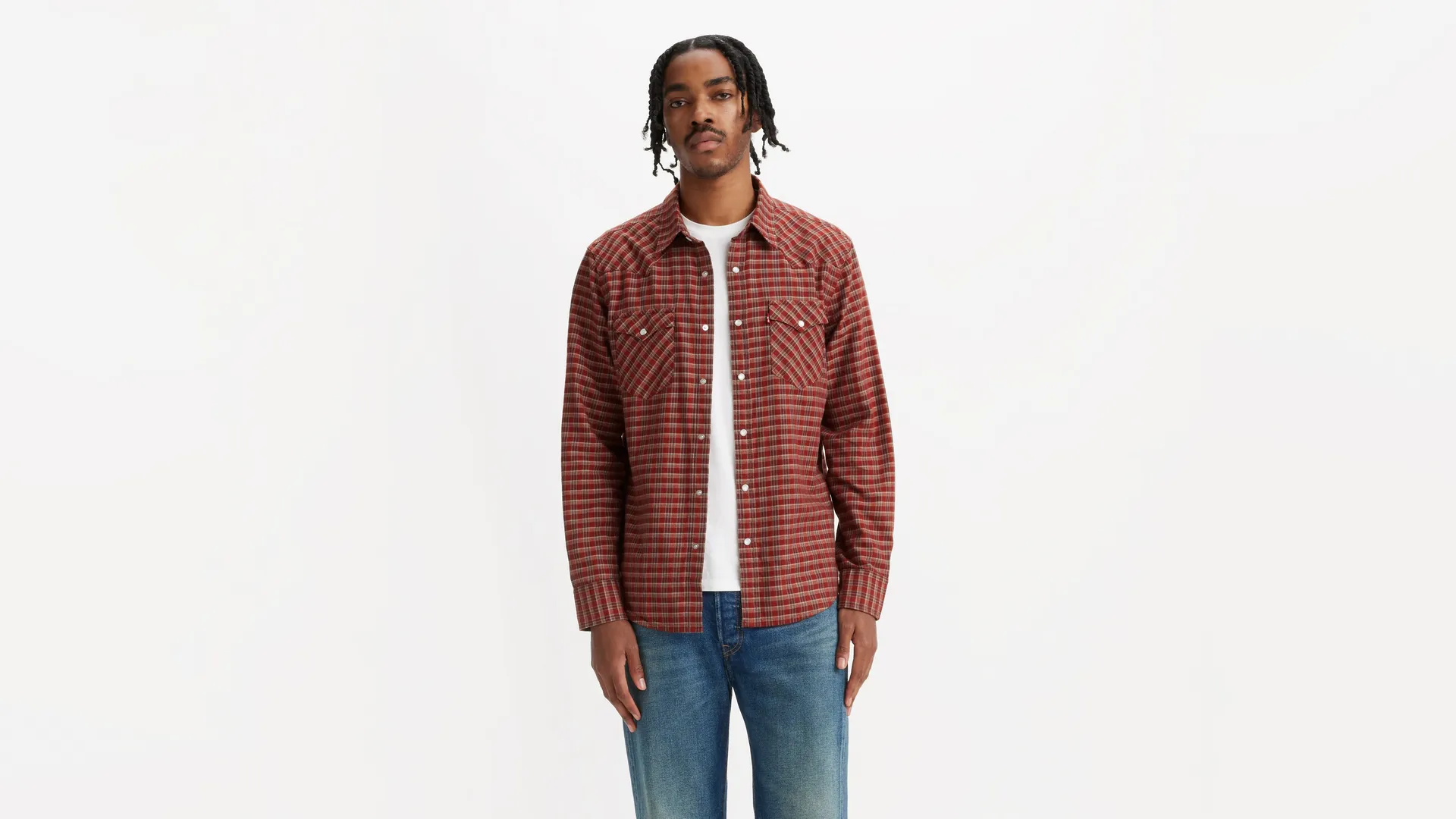 

Классическая рубашка стандартного кроя в стиле вестерн Levi's, мультиколор