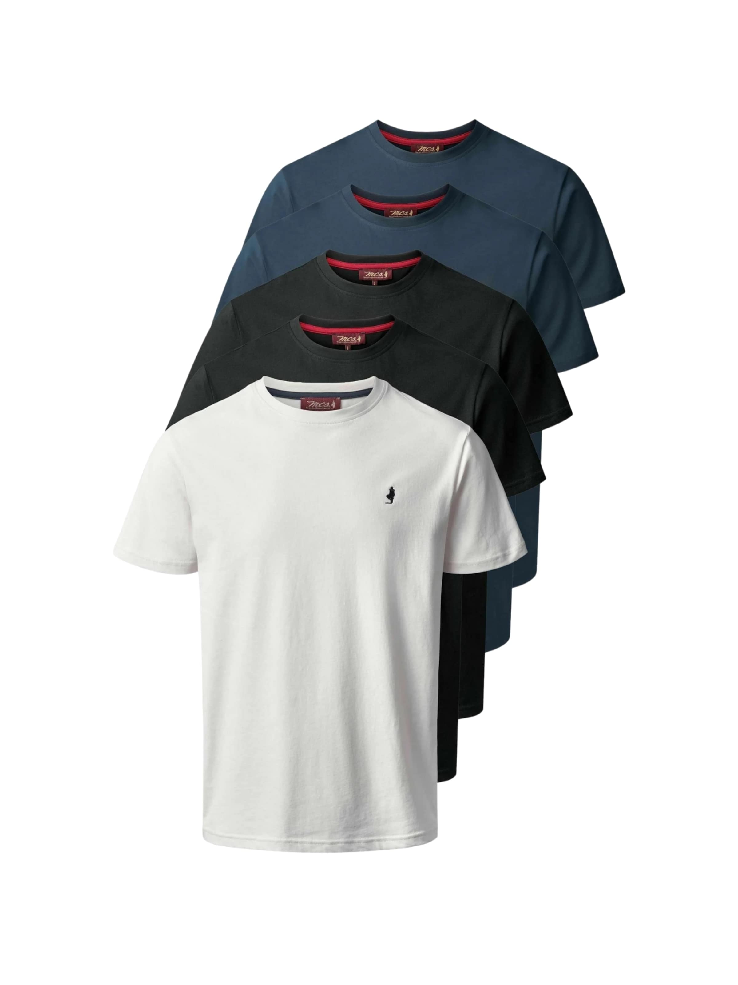 

MCS Рубашка на пуговицах 'MCOhio' Regular fit в темно-синем, черном, белом цветах