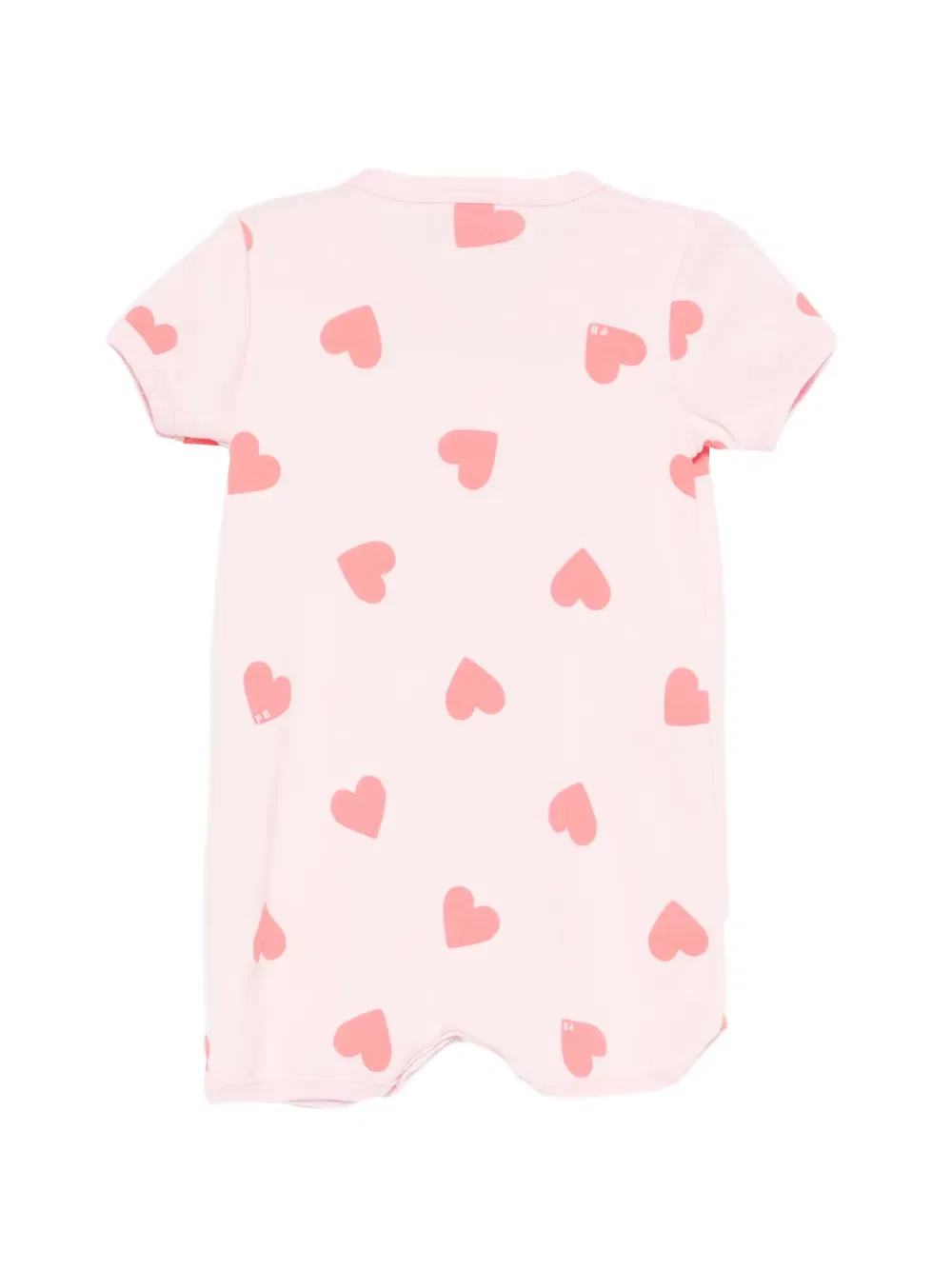 Короткие шорты с принтом в виде сердечек Petit Bateau, розовый — фото 2