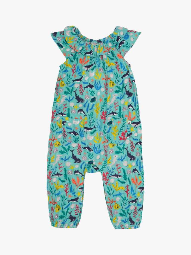 

Детский комбинезон Baby Maris с принтом морской жизни Frugi, Multi