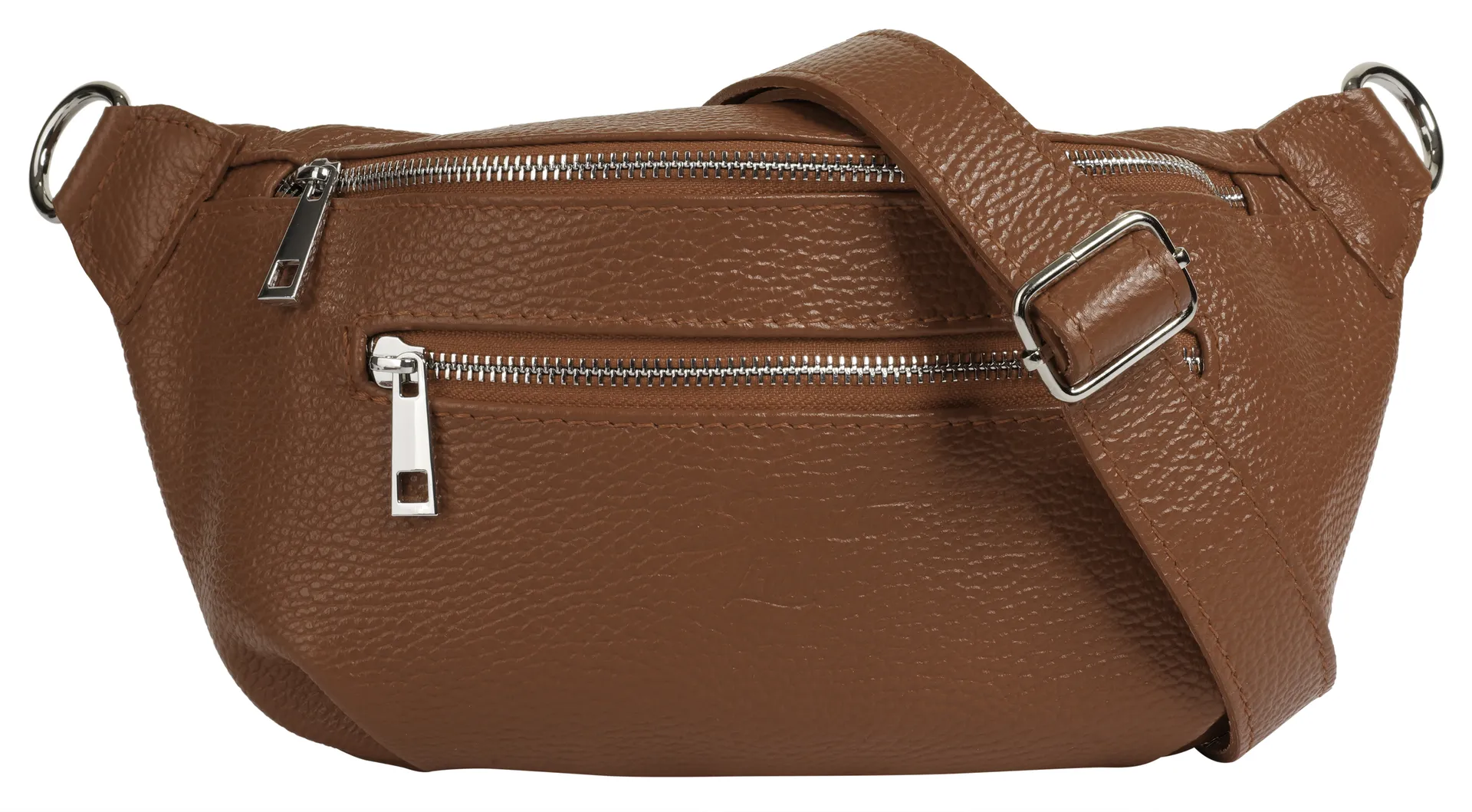 

Поясная сумка Samantha Look, натуральная кожа, производство Италия, цвет Cognac