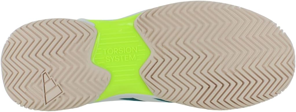 Мужские теннисные кроссовки adidas Courtjam Control, белый/зеленый — фото 4
