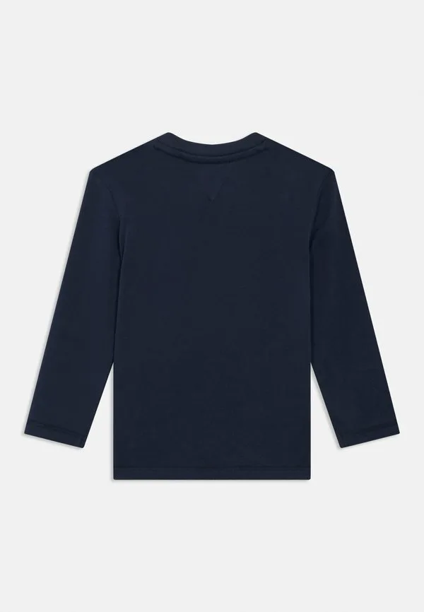 Футболка с длинными рукавами и текстурированным логотипом. Tommy Hilfiger, Dark Night Navy — фото 2