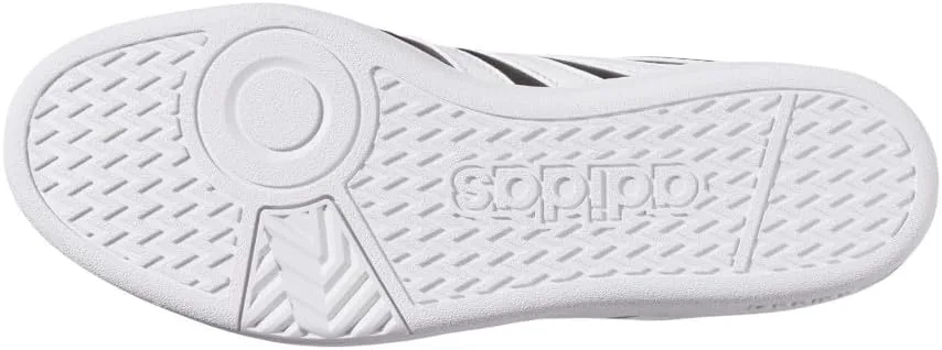 Мужские кроссовки Adidas Hoops 4.0 на шнуровке - повседневные, черные, черно-белый — фото 2