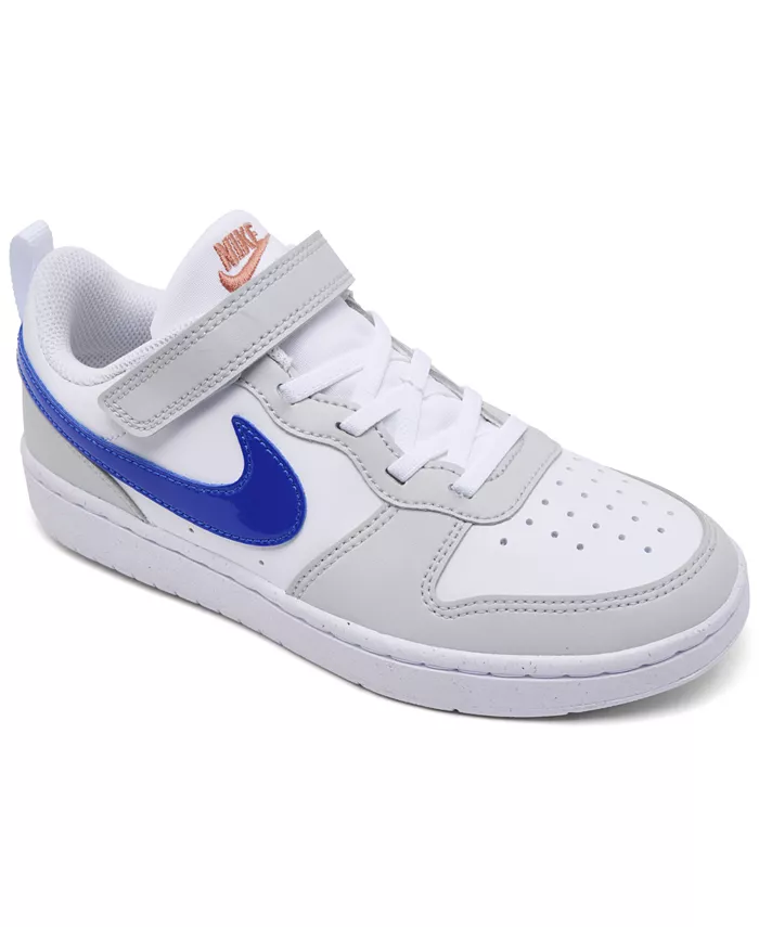 

Детские повседневные кеды Court Borough Low Recraft с застежкой на липучке от Finish Line Nike, мультиколор