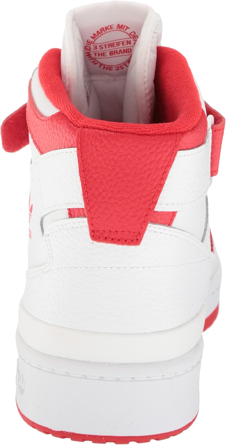 Мужские кроссовки adidas Originals Forum Mid, белый/красный/ярко-красный — фото 3