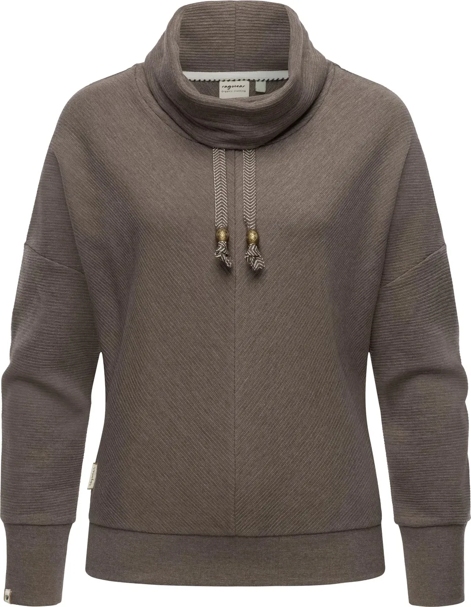 

Свитер Ragwear "Balancia Organic", современная женская толстовка модного кроя оверсайз, цвет Mokka