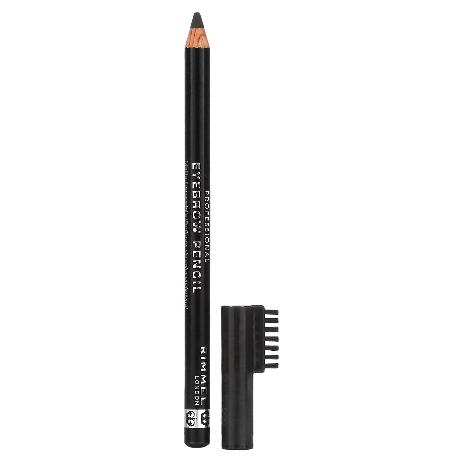 

Профессиональный карандаш для бровей Rimmel London 004 с щеточкой, черно-коричневый