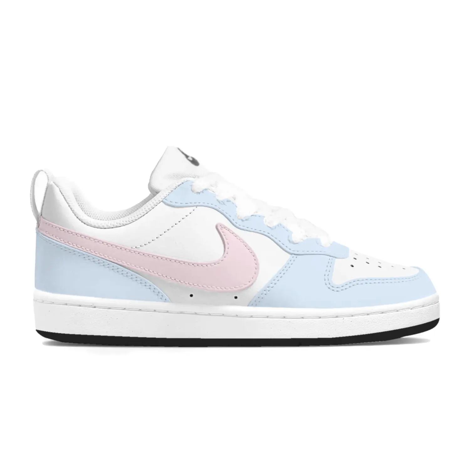 Кроссовки для скейтбординга Court Borough LOW RECRAFT для детей и подростков Nike, синий/розовый — фото 3