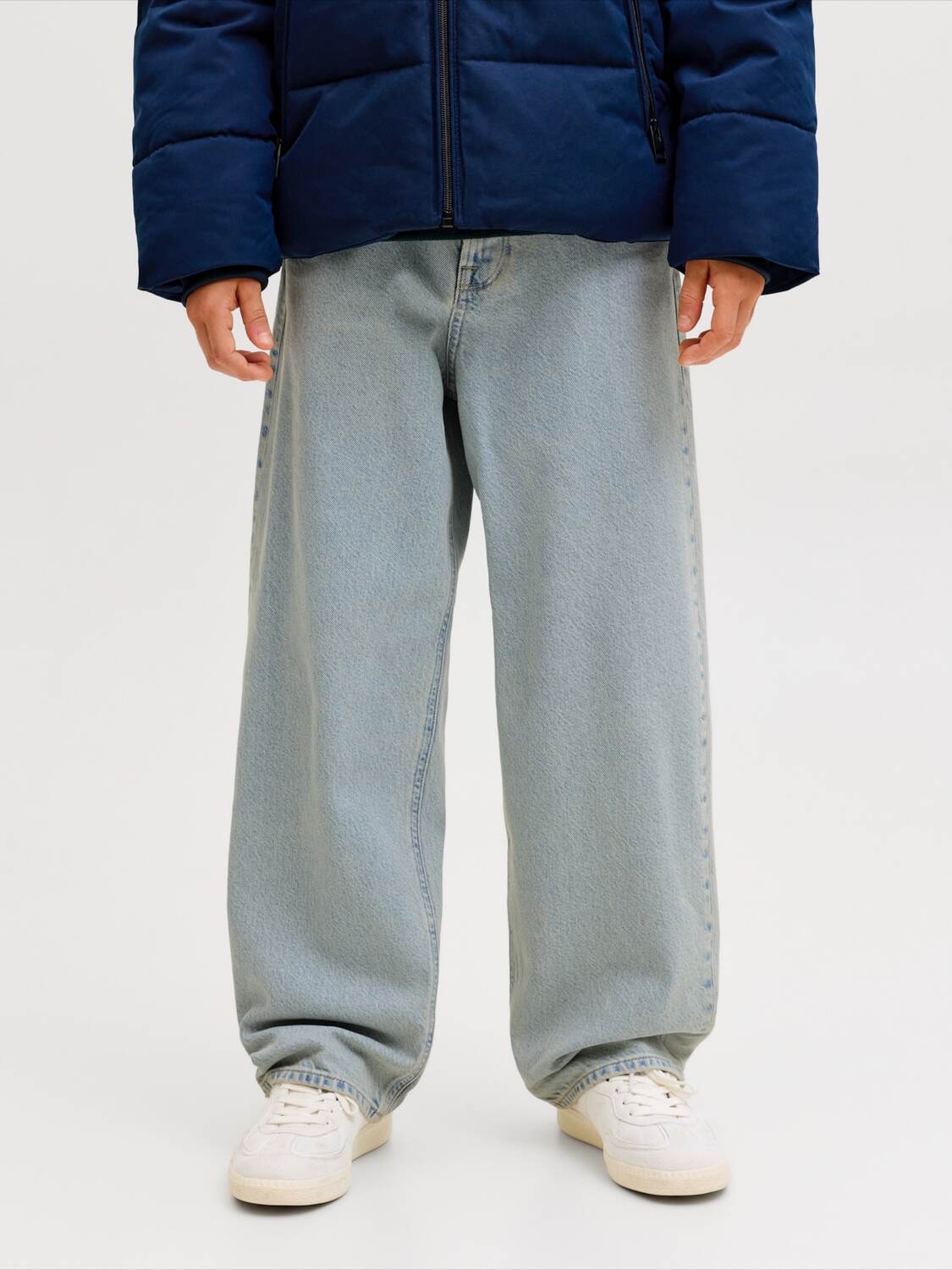 Jack & Jones Junior Джинсы с широкими штанинами 'JJIALEX JJORIGINAL' в синем дениме — фото 4