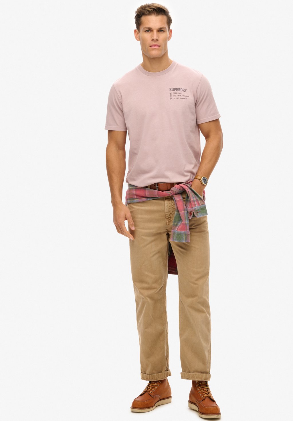 Футболка с принтом UTILITY GRAPHIC Superdry, светло-серый — фото 2