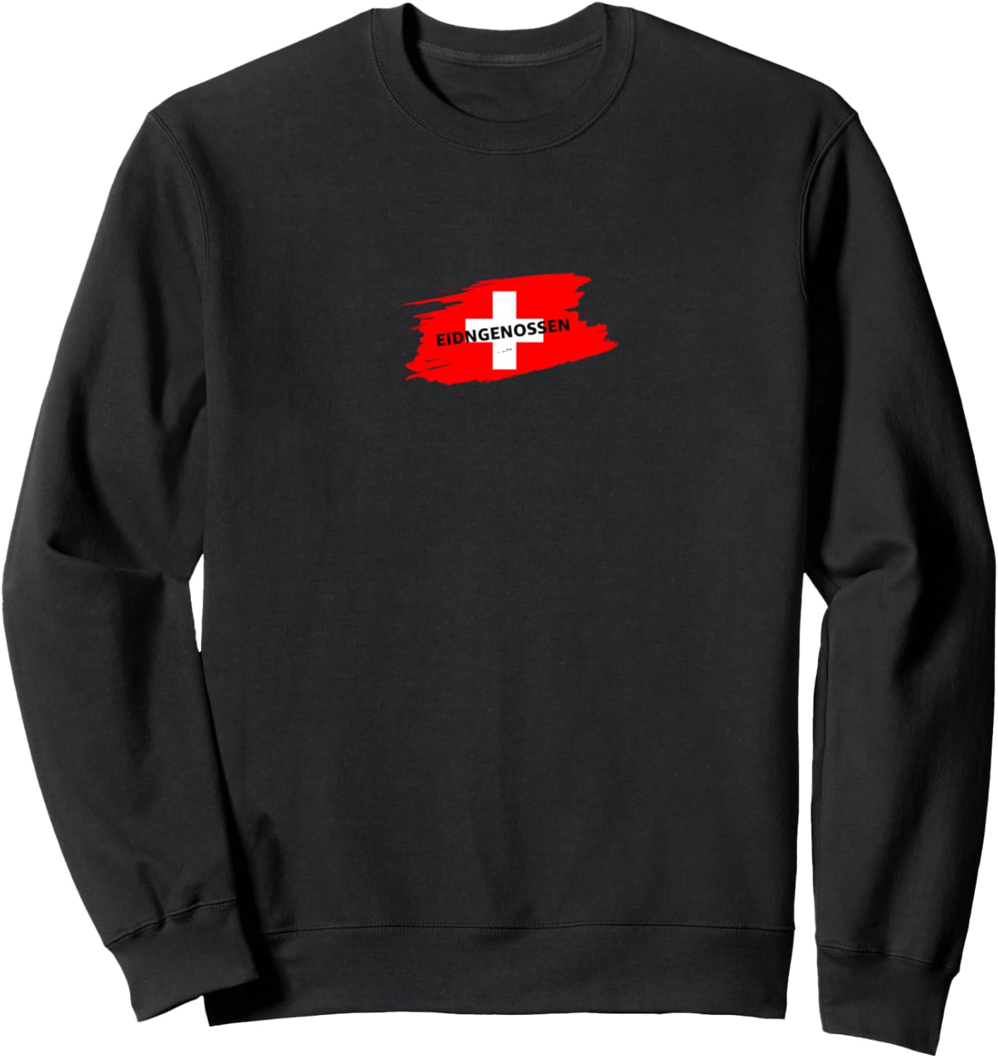 

Швейцарская толстовка с флагом Swiss, черный
