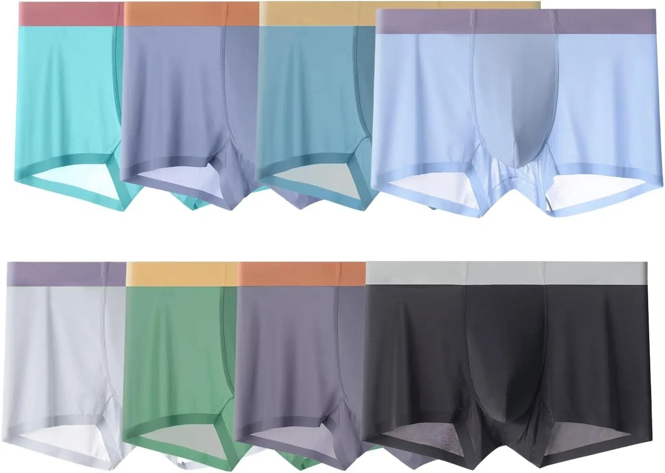 Боксеры Ice Silk, 8pcs Mixed Color
