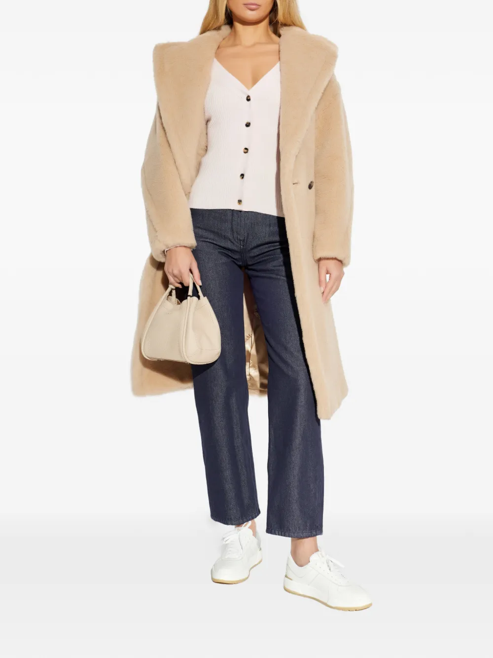 Кардиган с V-образным вырезом Max Mara, нейтральный — фото 2