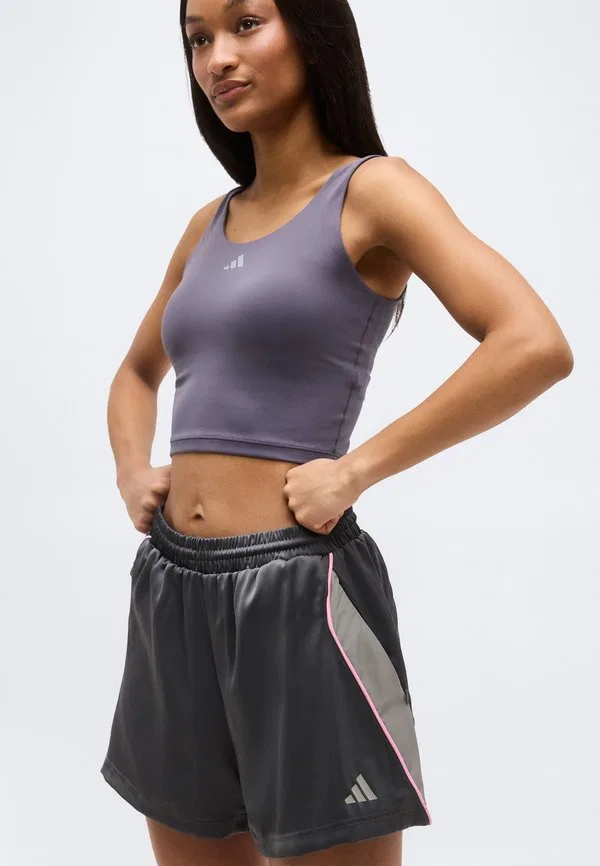 Спортивные шорты для стадиона Adidas Sportswear, Grey Six/Solid Grey/Tropic Bloom — фото 4