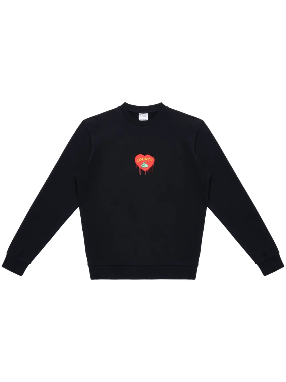 

Толстовка Bunny Heart Marcelo Burlon County Of Milan, черный