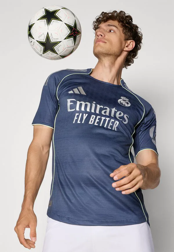 Оригинальная выездная футболка мадридского «реала» сезона 25/26. Adidas Performance, Legend Ink — фото 4