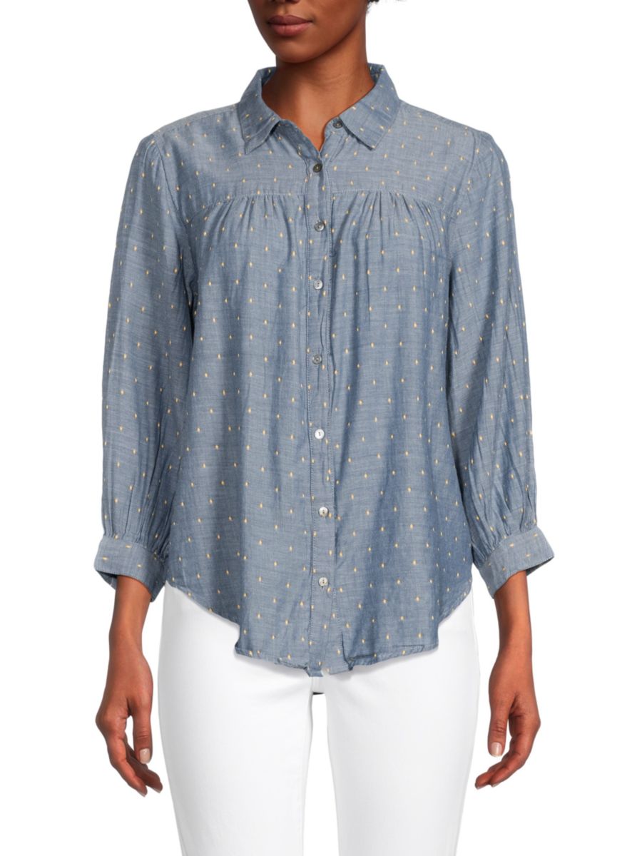 

Футболка Seaside Micro Ditsy Current/Elliott, цвет Chambray