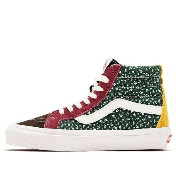 

Кроссовки style 38 cozy skateboarding shoes green red Vans, зеленый