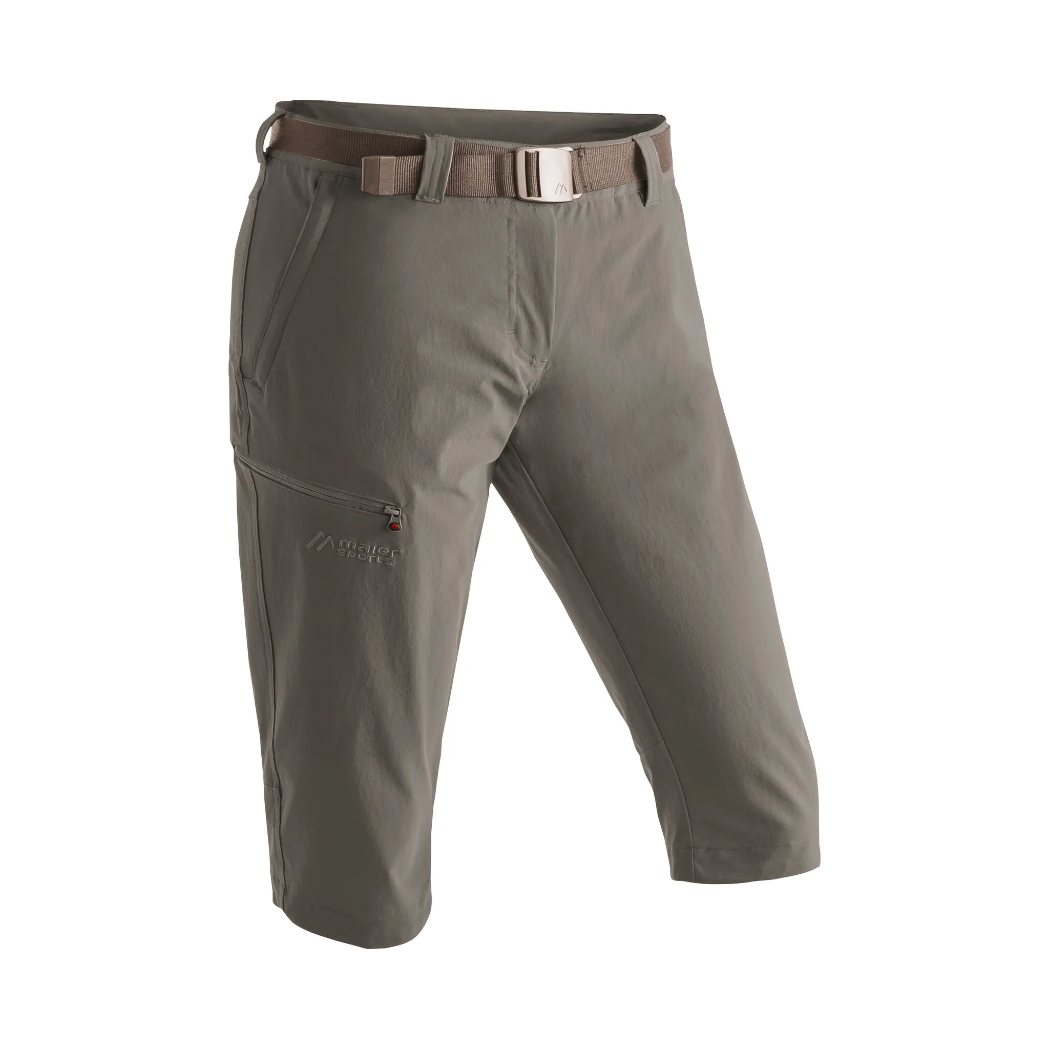

Капри Maier Sports "Inara slim 3/4", женские походные брюки, дышащие уличные брюки, брюки 3/4 с 3 карманами, цвет Schlamm