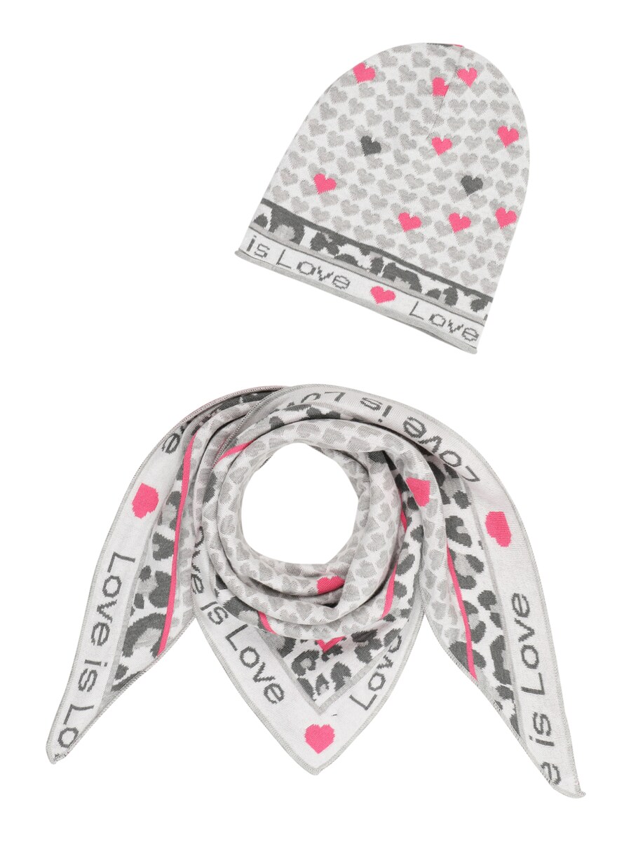 

Шапочка Zwillingsherz Love is Love, цвет Grey/Light grey/Dark grey