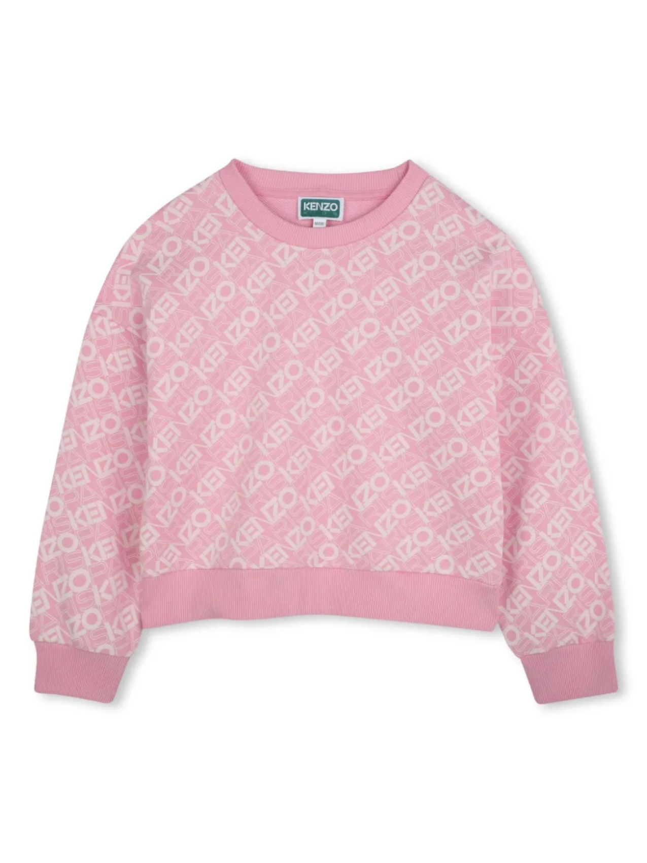 

Kenzo Kids толстовка с логотипом, розовый