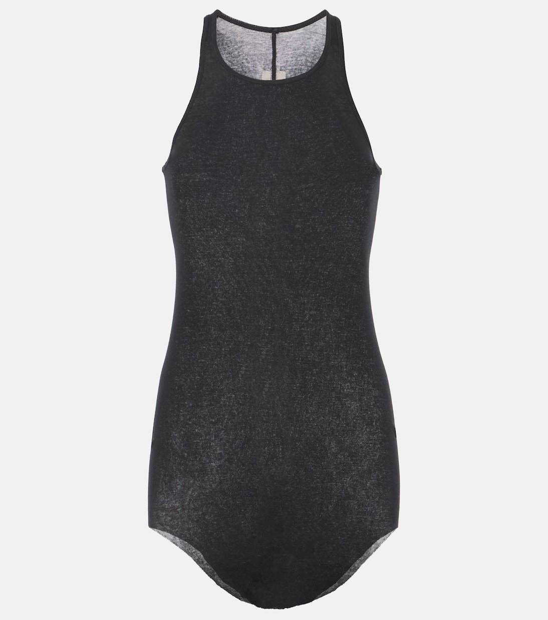 

Майка из хлопка в рубчик Rick Owens, черный