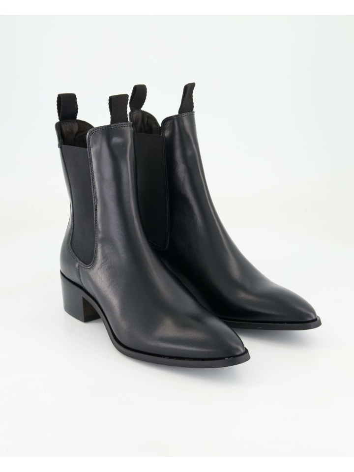 Женские ботинки челси Gant из гладкой кожи на каблуке, черный