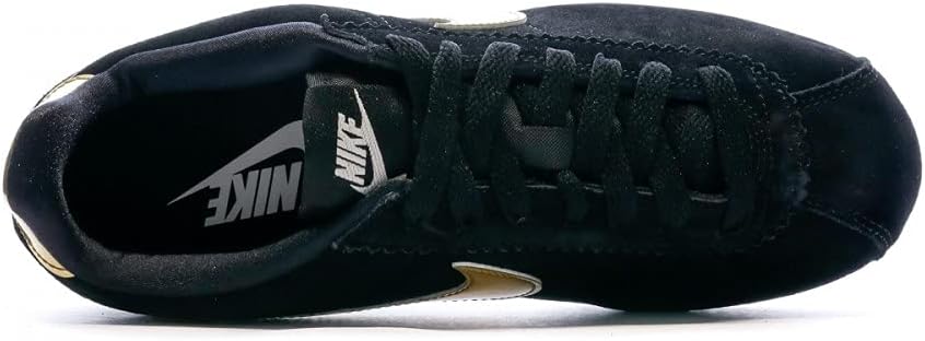 Кроссовки Nike Cortez GS для мальчиков и девочек, черный/металлик золотой — фото 4