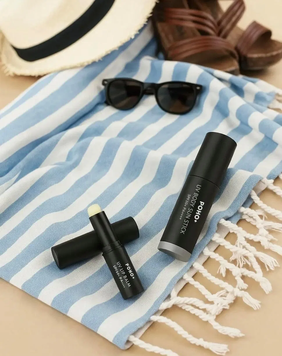 Солнцезащитный стик для лица и тела SPF50+ PA++++ POHO+ набор 2 шт 14 г Poho＋ — фото 3