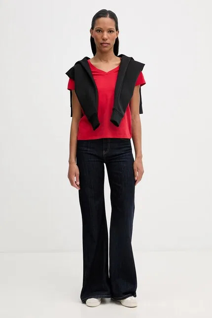Футболка с V-образным вырезом PERFECT VNECK Levi's, красный — фото 2