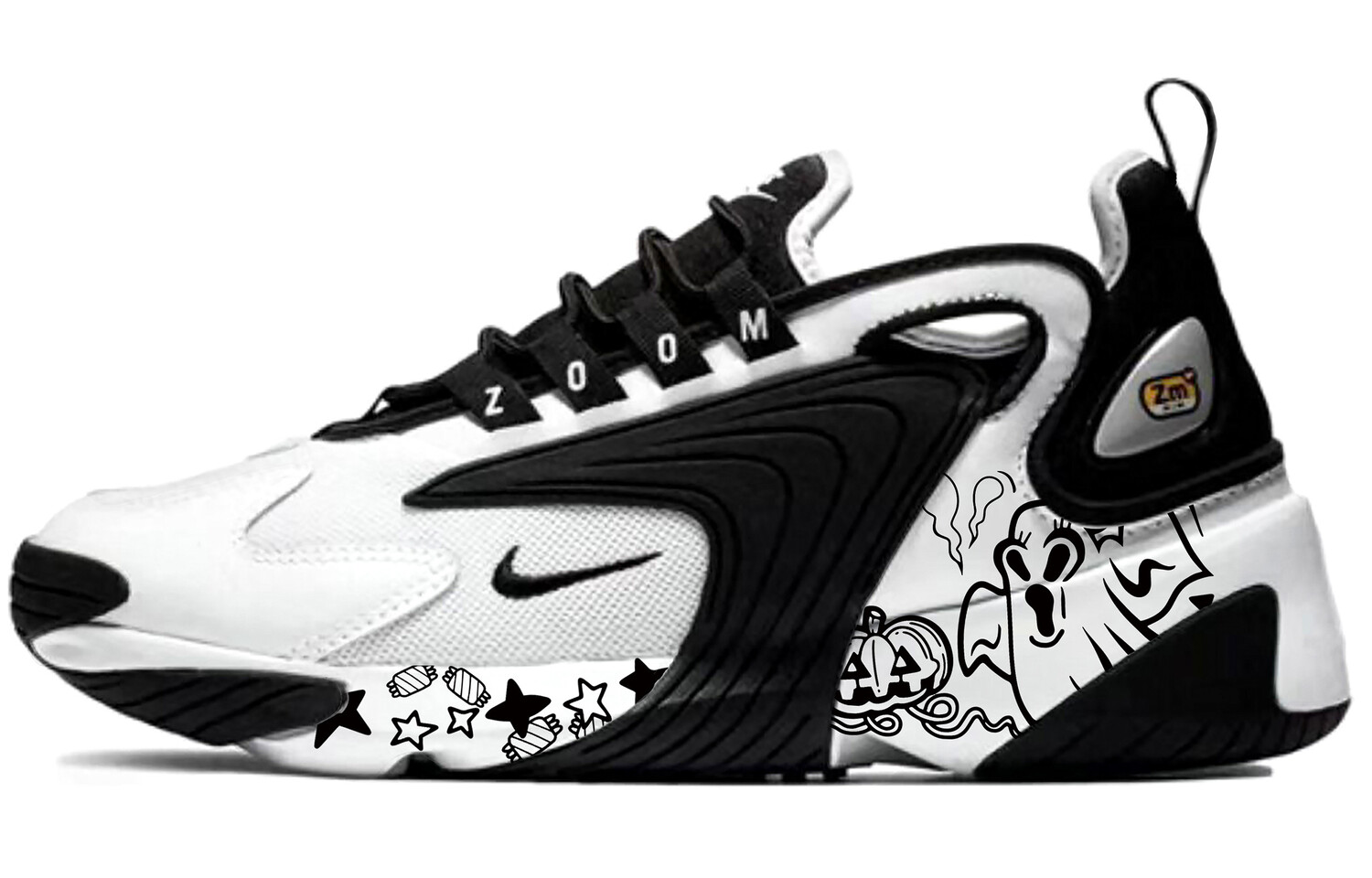 

Кроссовки Zoom 2K унисекс с низким верхом белые Nike
