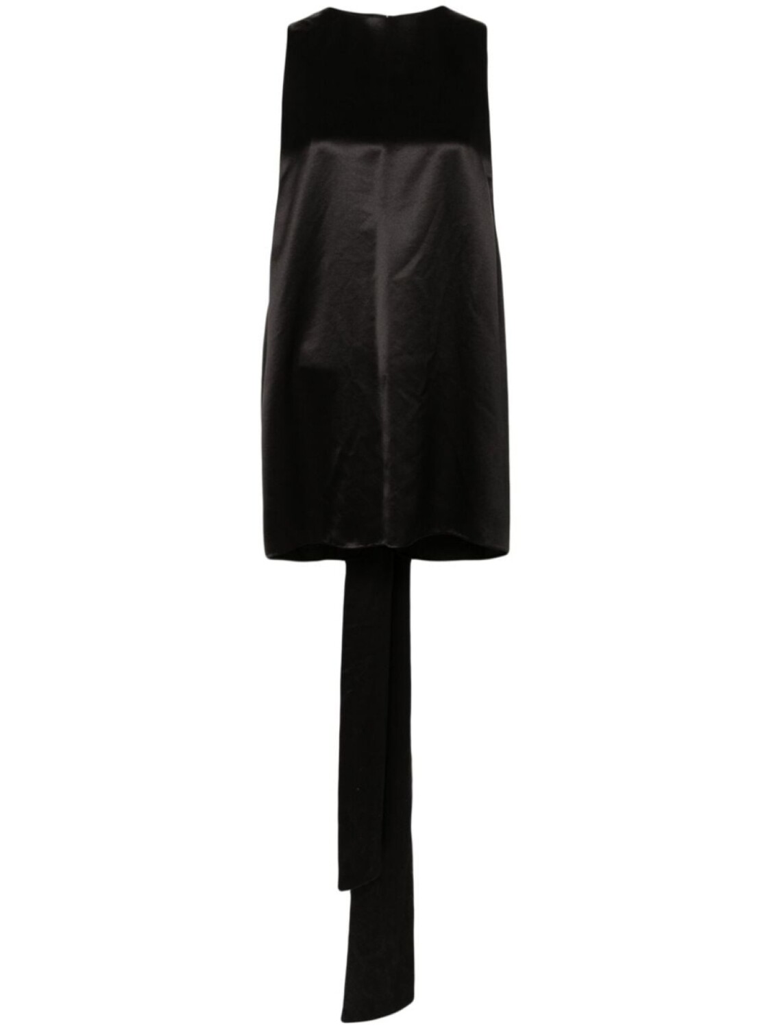 

Saint Laurent шелковый топ с завязками сзади, черный