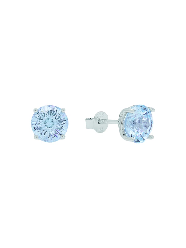 

Amor Серьги-гвоздики из стерлингового серебра 925 пробы, покрытые родием синего цвета