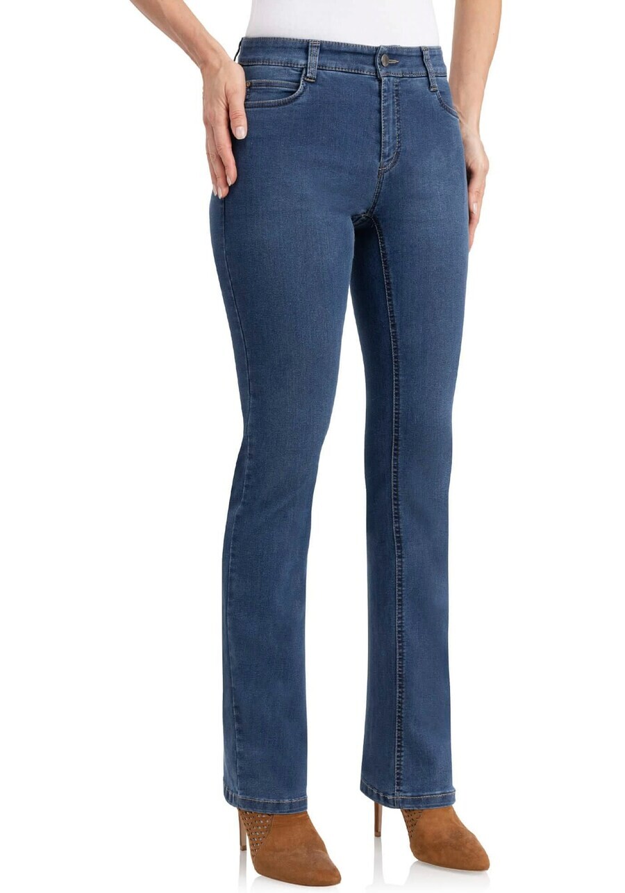 

Джинсы с загрузочным кроем Wonderjeans, синий джинсовый