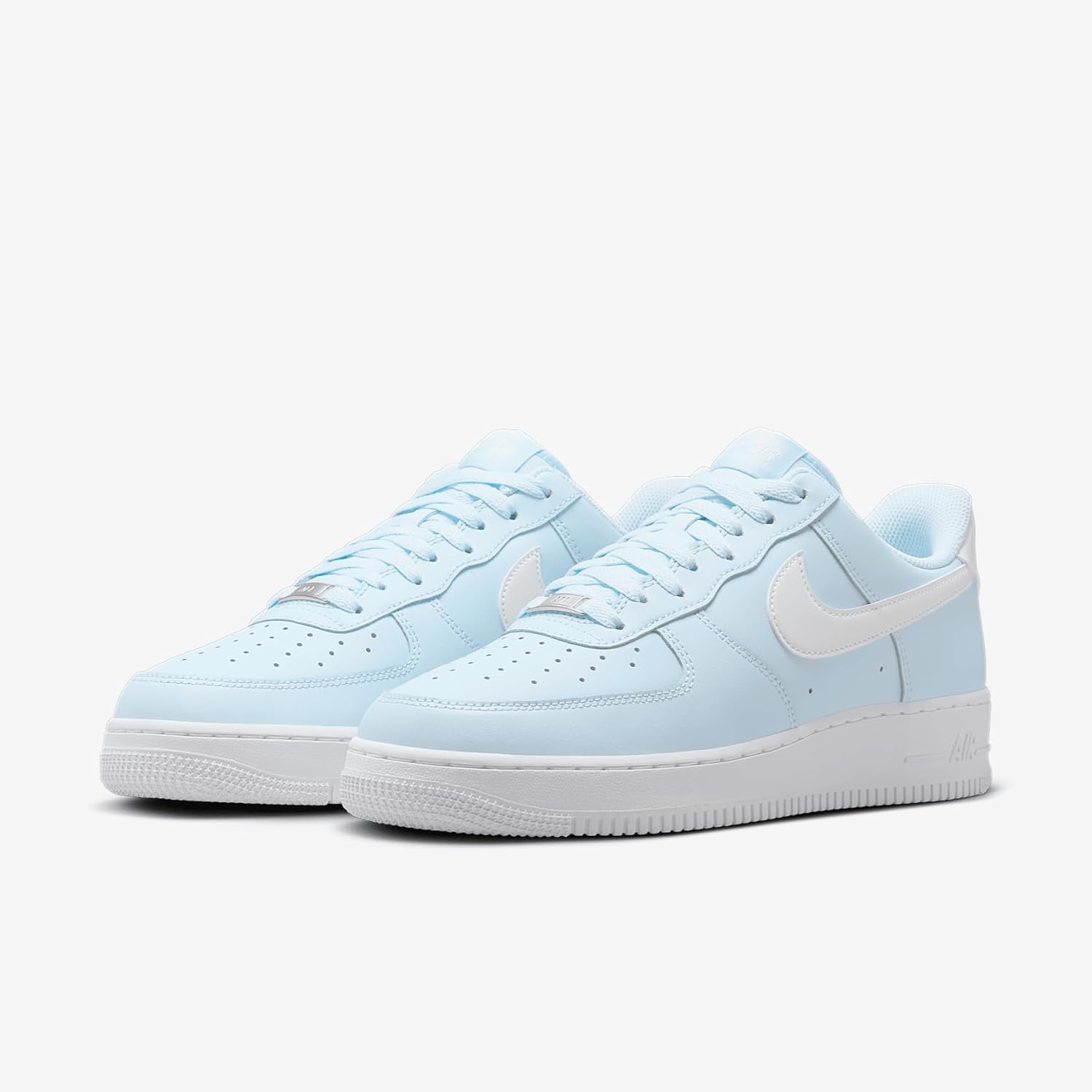 Кроссовки Nike Air Force 1 '07 мужские, Glacier Blue/White — фото 2