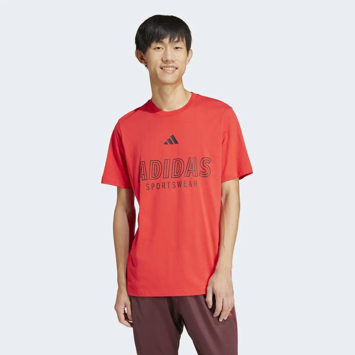 

Футболка мужская House of Tiro Linear Graphic Adidas, красный